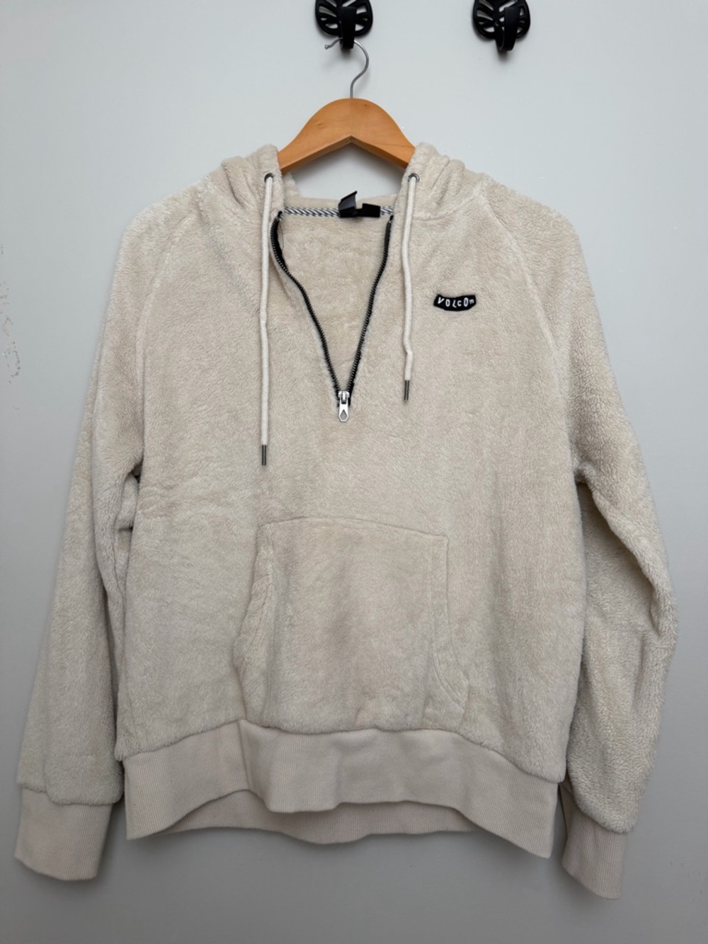 Volcom quarter zip plush hoodie